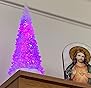 Lemax Crystal Lighted Tree, 4 Color Changeable & Color Transformation
