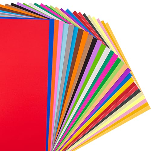 Coloured Card - A4 Cardstock 120 Sheets Pack 230GSM Thick Multicoloured Coloured Paper 30 Assorted Colours A4 Cards Paper for DIY Arts Sketch Cutting Paper School Home Office Use Making Supplies