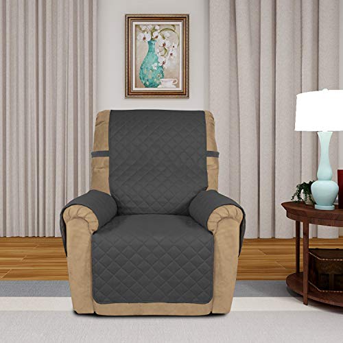 image for PureFit Reversible Quilted Sofa Cover, Water Resistant Slipcover Furni
