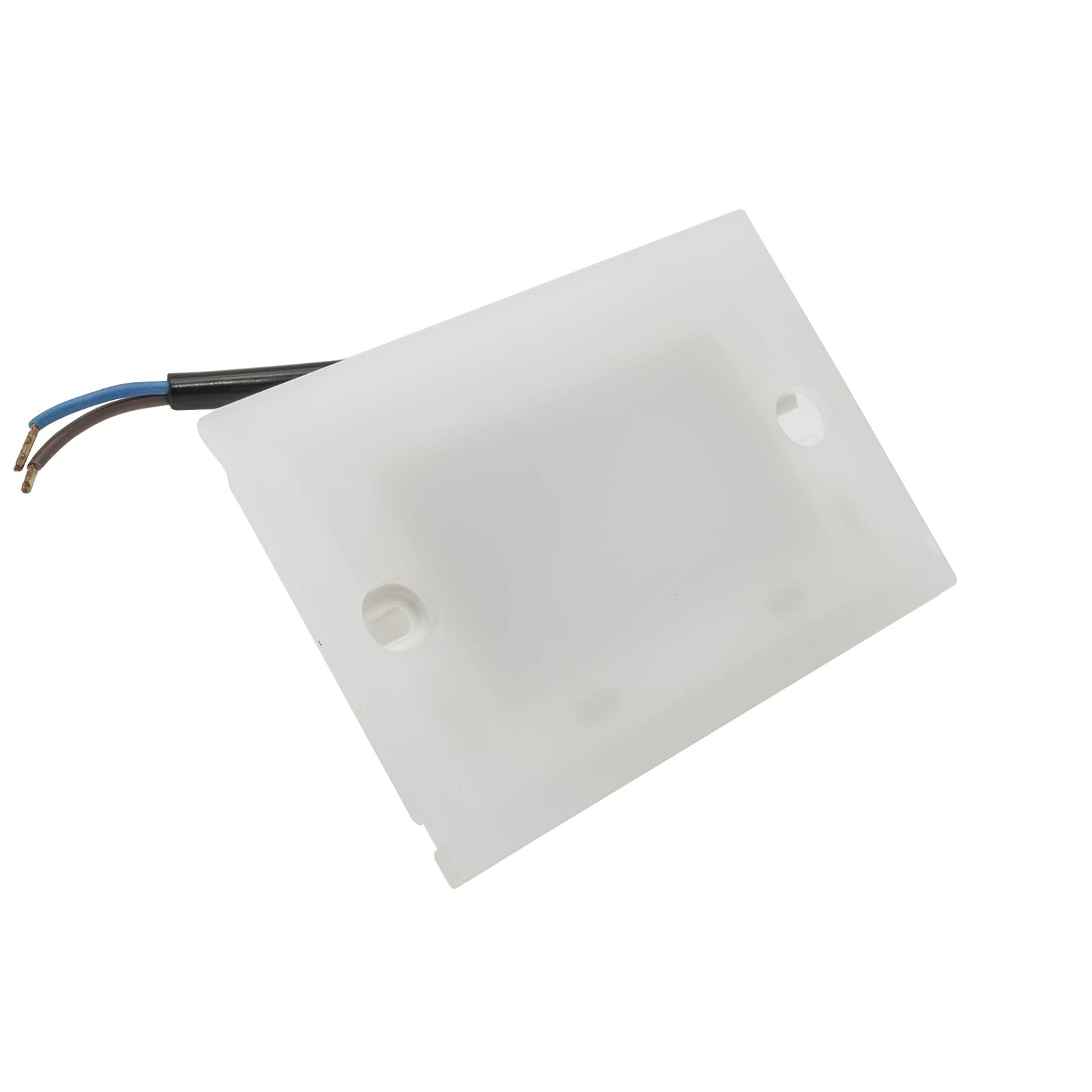 Segnapassi esterno LED faretto 3W incasso 503 4000K IP65 cornice silver bianco