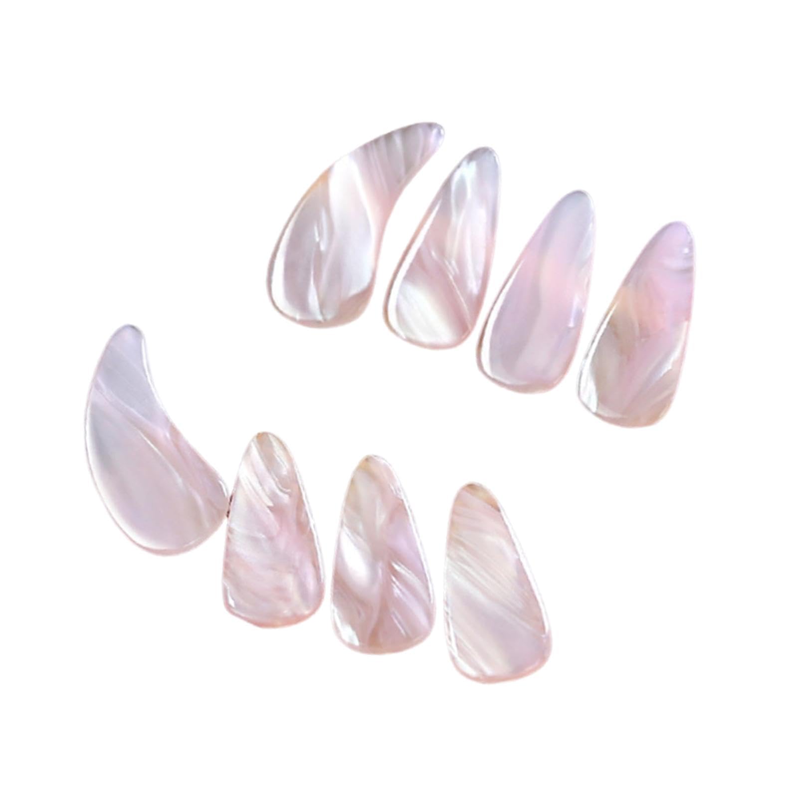 8 Stück Guzheng Finger Picks Erwachsene Professionell Doppelseitig Gebogene Fingernagelschutz Kompakt Und Stabil Aus Pp Angenehmer Sitz für Konzert Pr, Style A