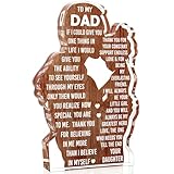 Dad Gifts from Daughter Dad Birthday Gift from Daughter - Valentines Father's Day Best Dad Ever Gifts Idea Daddy Bonus New Dad Gift Christmas Easter Desk Decor Acrylic Plaque Sign
