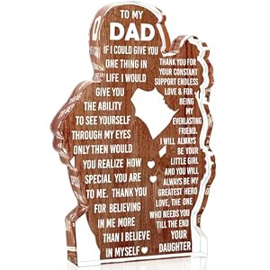 Dad Gifts from Daughter Dad Christmas Birthday Gift Fathers Day Card
