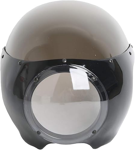 Miniatura 2 de TCT-MOTORPARTS 5.75" 5-34" Cafe Racer Faro Carenado Parabrisas Ajuste para Harley Sportster