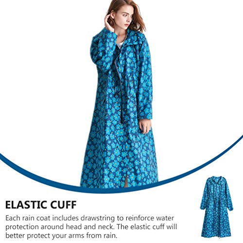 Casaco de chuva feminino com capuz e bolsa de armazenamento da Besportble, casaco de chuva à prova d