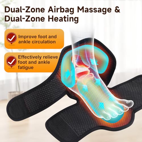Masseur de compression d'air contre le gonflement des pieds et chevilles