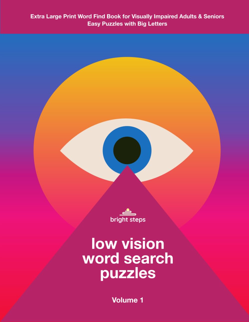 Low Vision Word Search Puzzles: Extra Large Print Word Find Book for Visually Impaired Adults & Seniors | Easy Puzzles with Big Letters