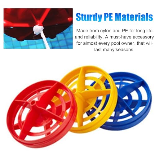 Cuerda divisor de seguridad para piscina 6m/19.7ft flotante con ganchos miniatura 4