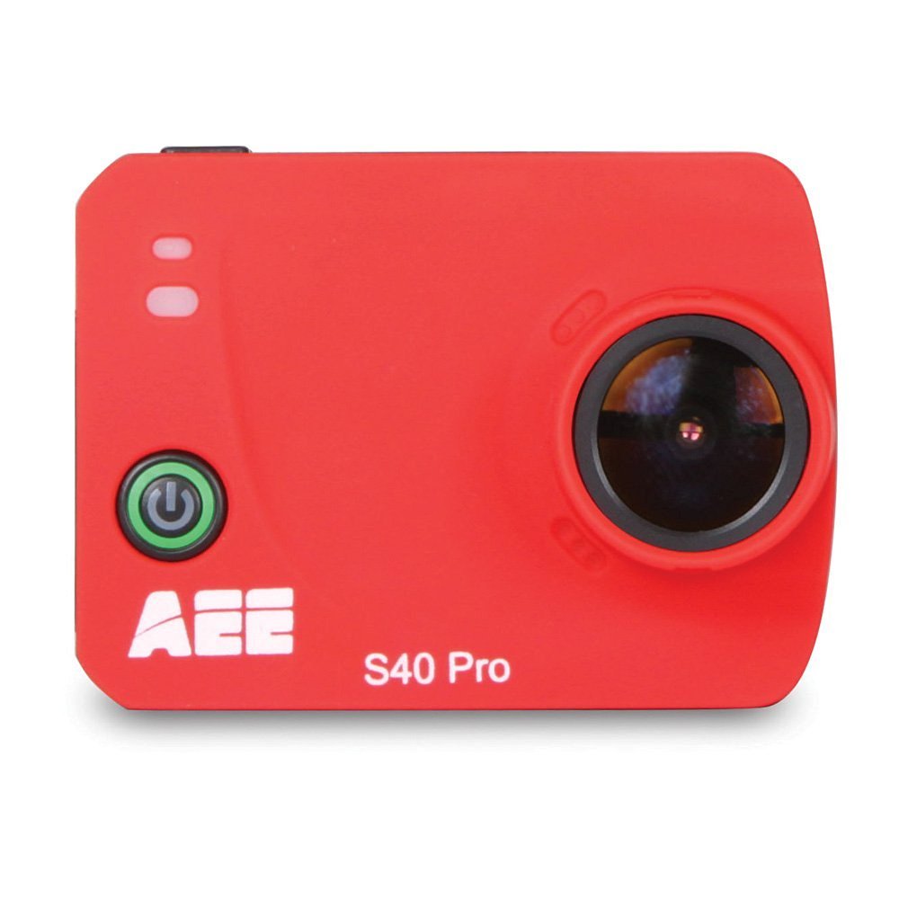 AEE Technology S40 Pro 1080P HD 16MP Time Lapse Long Battery Life Action Camera (Deep Red)