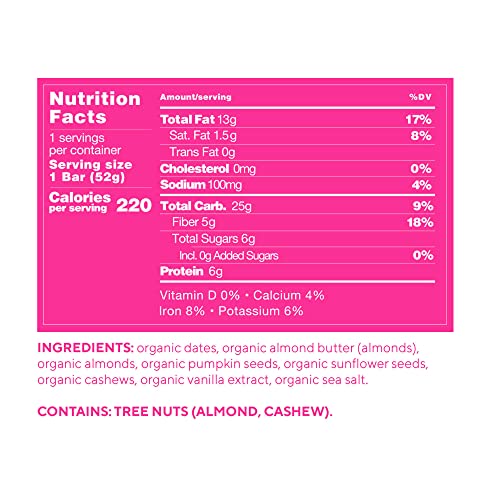 Raw Generation Organic Healthy Snack Bar – 100% Natural Plant-Based Protein Bars/Great-Tasting, Organic, Vegan, Dairy & Gluten-Free/Simply Nutty With No Added Sugars (24 Bars) #TOP3