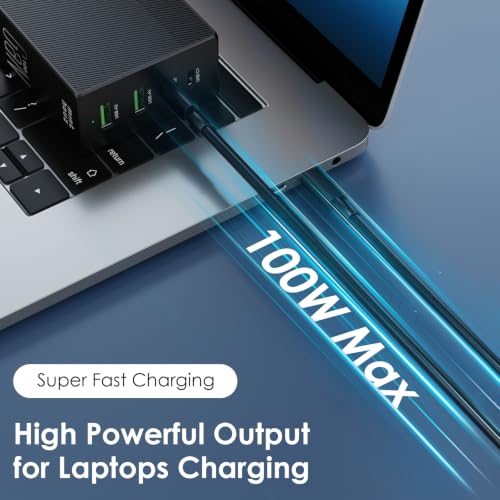 Phone Charger Fast 100W Charging, USB-C/A Wall Charger - image 3