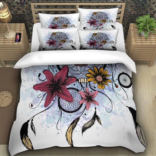 Housse de couette attrape-rêves 140x200 microfibre 3D - 4