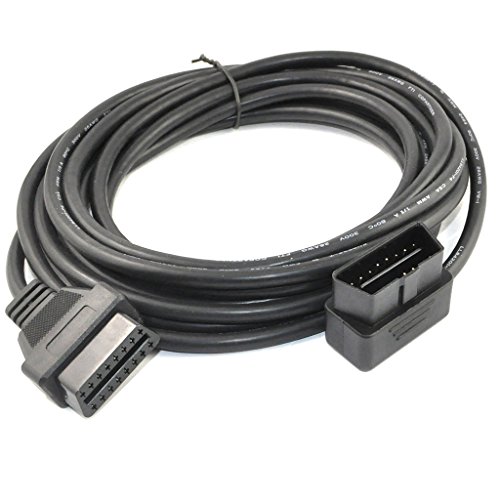 Cable OBD II 16 pin de 5m con conector en ángulo recto para evitar tirones en el salpicadero 4