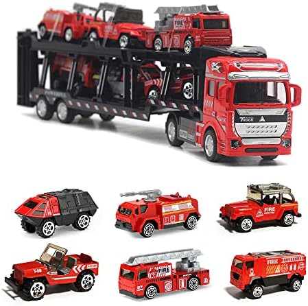 Amazon.co.jp: Carecoly 建設車両セット 1台収納車 12台ミニカーセット 