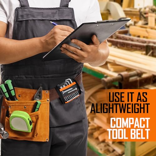 Tmacker Stocking Stuffers Magnetic Wristband for Tools Holding Screws Nail Drill Bits-Adjustable Velcro Strap Breathable for Men Dad Husband Father Grandpa DIY Handyman Gifts for Christmas Birthday image 6