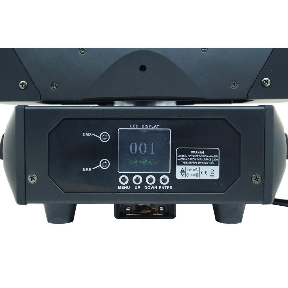 Faro Discoteca Testa Mobile 9 LED 360 Gradi RGBW Moving Head Light PROIETTORE