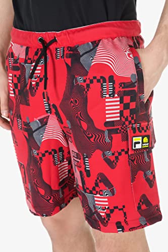 Bermudas Riders Academy Fila VR/46 en color rojo talla S para hombre 3