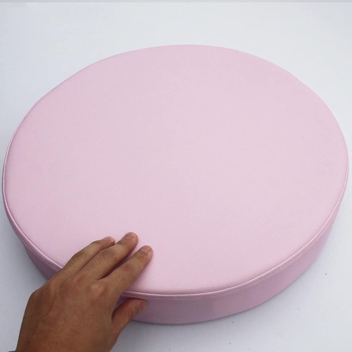 BUAOGDVG Round Kitchen Chair Cushion, Waterproof Outdoor Seat Cushions, 35/40/45/50cm Removable Washable for Dining Room Chair, Office, Garden, Outdoor, Indoor(D,50x3cm/19.6x1in)