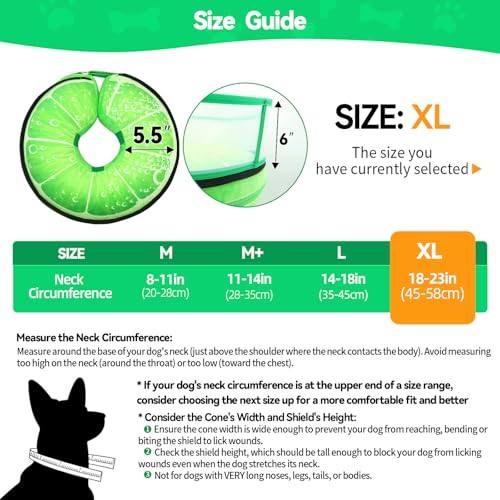 Image of Upgraded Inflatable Dog Cone Collar to Stop Licking, Soft Dog Donut Collar