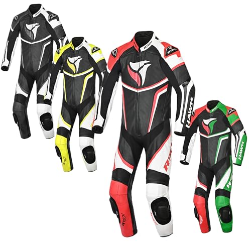 MAXIMO-MOTO Motorbike Leather Suit for Men - CE Approved Armored EN:...