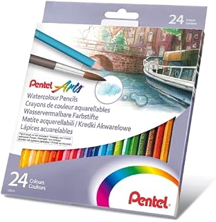 Pentel Arts Watercolour Pencil Set - Assorted