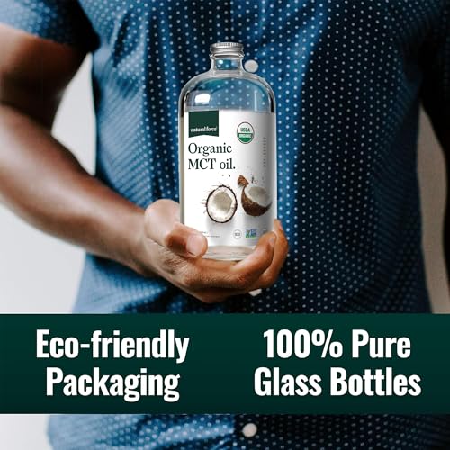image for Natural Force Organic MCT Oil – Pure Glass Bottle – Made from 100%