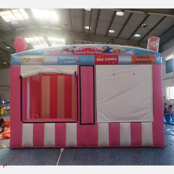 Tente gonflable pour stand de concession et carnaval avec souffleur