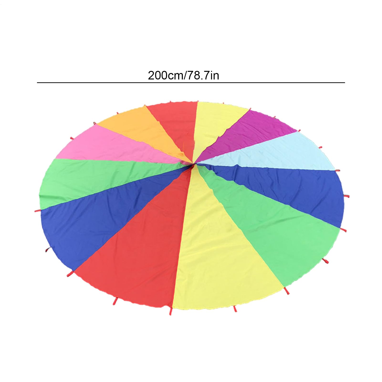 Kids Parachute - Cooperative Group Juego De, Juego De Paracaídas Multicolor con Pelotas | De Paracaídas De Gimnasia De 6 Pies, Actividades De Coordinación De Trabajo En Equipo De