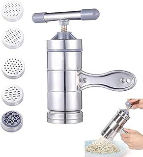 yyuezhi Manuale Press Pasta Press Machine Spremiagrumi Macchina per Pasta Tagliatelle Professionale in Acciaio Inossidabile Piccola Macchina per Pasta Manuale Utensili da Cucina per la Casa