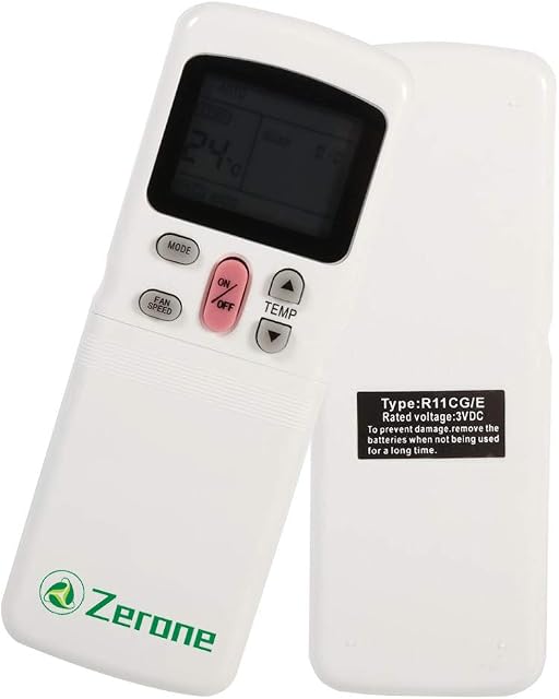 Universal Remote Control for Midea R11, Air Conditioner Remote Control Replacement for Midea R11CG/E R11HG-E R11HG/E R11HQ/E