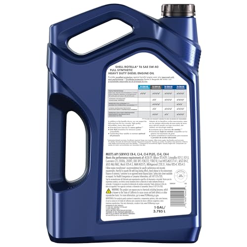 Image of Shell Rotella T6 Full Synthetic Heavy Duty Engine Oil 5W-40, 55 Gallon Drum