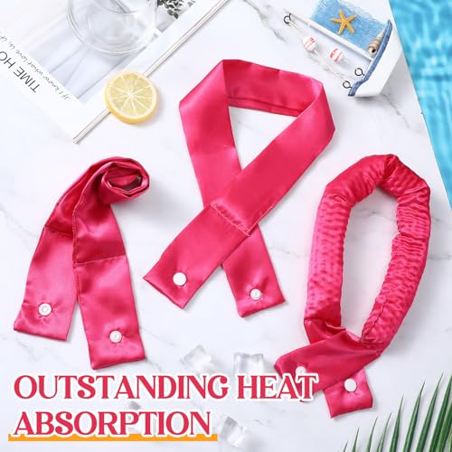 Image of Cozypower 6 Pcs Cooling Neck Wraps with Button Cooling Bandana Neck Cooler Scarf for Hot Weather Ice Neck Wrap Summer Outdoor