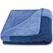 Produktbild CelinaTex Toronto Kuscheldecke 130 x 170 cm blau und dunkel blau Mikrofaser Wohndecke Fleece Tagesdecke