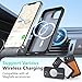 Aropuktek for iPhone-13 Case/iPhone-14 Phone Case: with 2X Screen Protector, Strong Magnetic Compatible with MagSafe Case for iPhone 13/14, Adjustic Lens Stand, Slim & Matte Translucent Case, Black