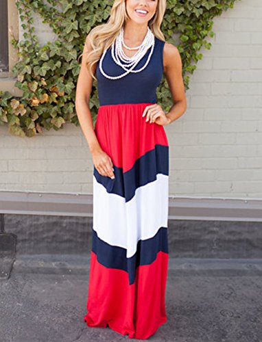 Summer Cute Mommy and Me Boho Striped Chevron Maxi Dresses2