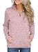 Dokotoo Womens Casual Chiffon Ladies V-Neck Cuffed Sleeve Blouse Tops Small Rose,Rose,(US4-6)S