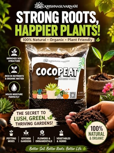 Image of Cocopeat 10kg Low EC Decompressed Powder Ready to Use | Sterilized Coconut Fiber Growing Medium for Seed Germination, Potting Mix, Indoor & Outdoor Gardening & Soil Aeration