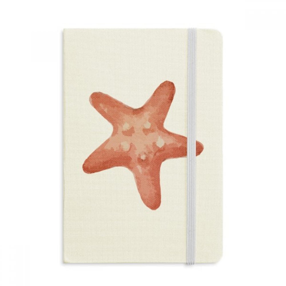 Cahier Étoile de mer rouge A5 bloc-notes de bureau couverture rigide tissu multicolore