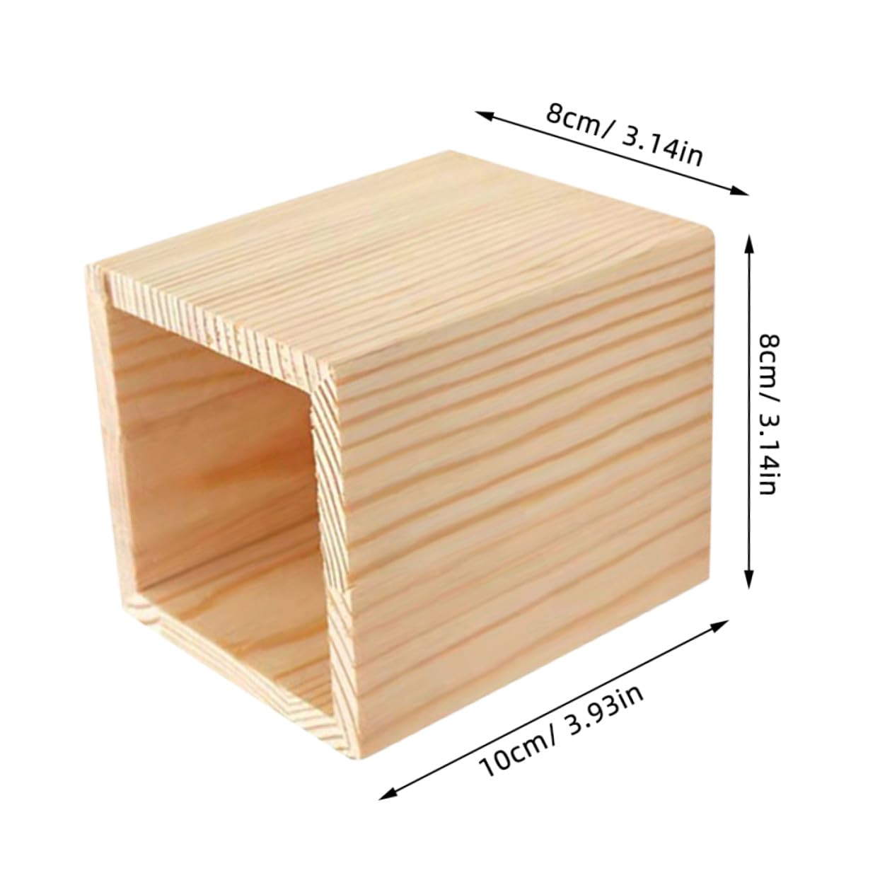10 Pezzi Portapenne in Legno di Pino Geometrico Multifunzionale per Scrivania Organizer per Pennelli Penne e Piante Succulente Resistente e Decorativo per Ufficio e Casa