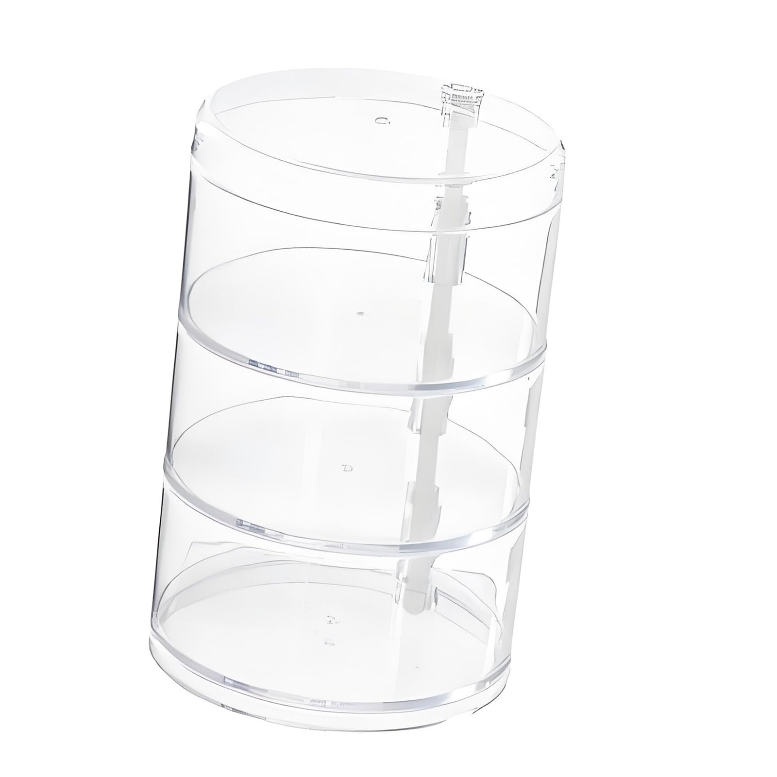 Kaeltsyn Portable Rotating Storage with Multiple Clear Levels for Efficient Space Management Quick Access Belt Stand