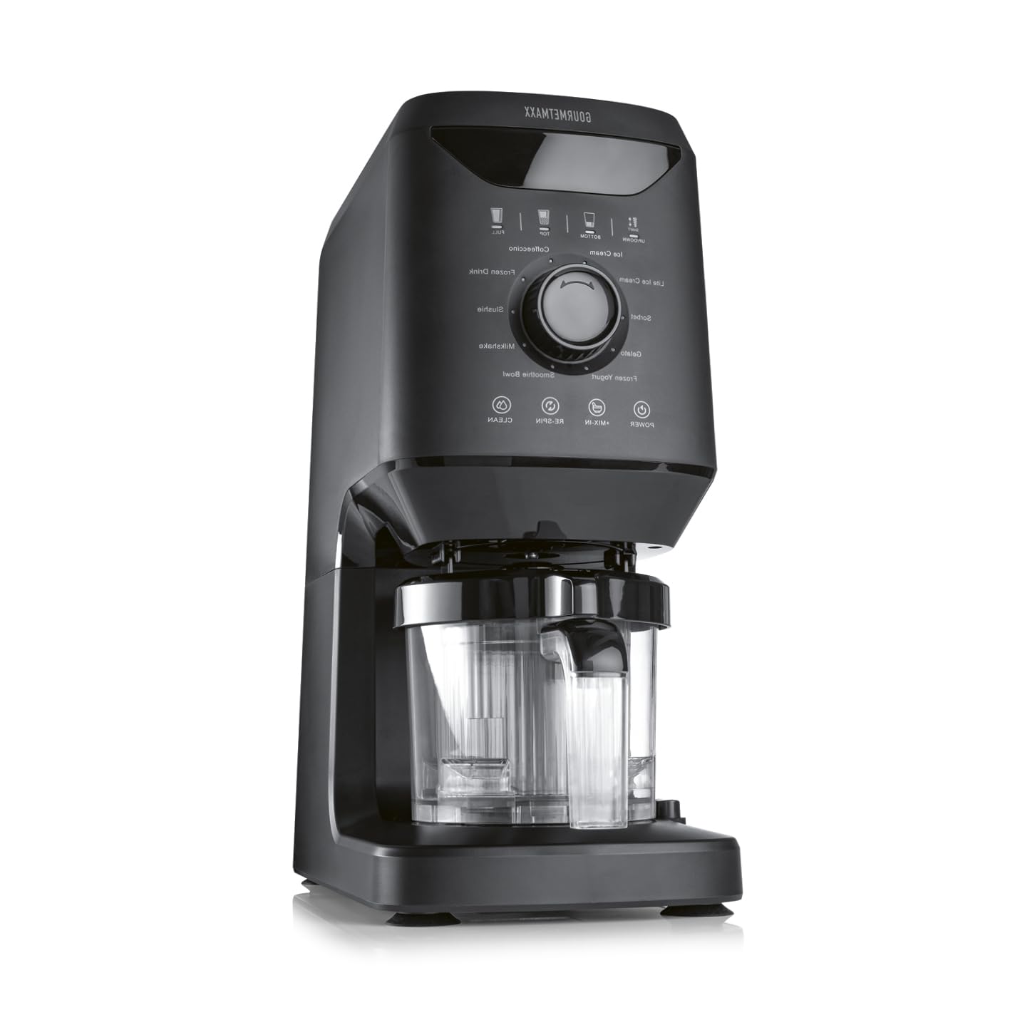 GOURMETmaxx SmoothUp Eismaschine 800 Watt – Eismaschine 10 Programme inkl. Mix-in-Funktion