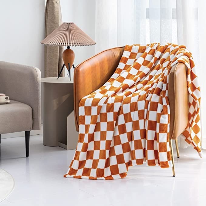 Couvre-lit Couvertures Plaid Couverture en Flanelle Motif de Grille en Damier Couvertures de décoration Douce pour Canapé, lit, canapé Luxueux Chaud et Confortable ( Color : J , Size : 100X150cm )