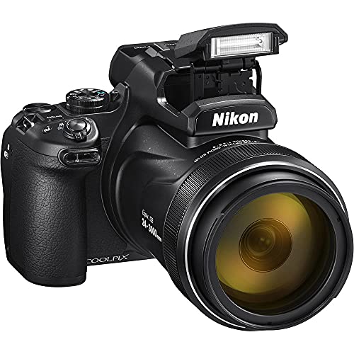 Nikon Intl. Nikon Coolpix P1000 Camera With Advanced Bundle, 26522 (Microphone, Led Light, Tripod, Monopod, 2X64Gb And More) (Renewed) #TOP1