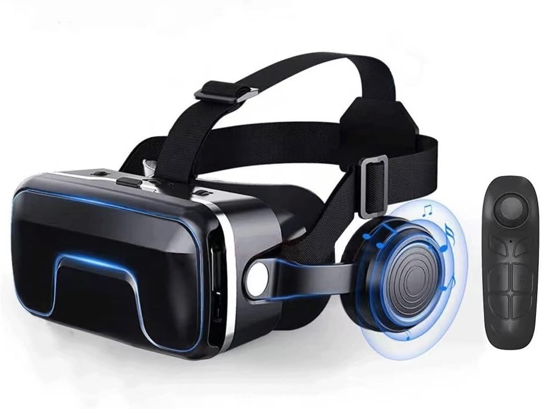 Vr Glasses VR Glasses,Adjustable Eye Care System- Universal Virtual Reality Goggles for Kids & Adults - Your Best Mobile Games w/Soft & Comfortable New 3D VR Glasses