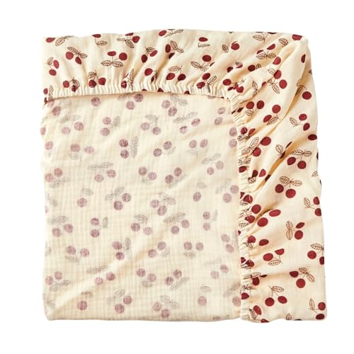 JOKOTI Baby Fitted Sheet Soft Bassinet Protective Sleeve 130x72x25cm for Restful Sleep Nursery Essential Easy Care