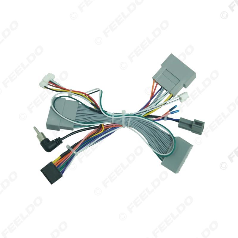 Car for Audio 16pin Wiring Harness with Canbus Box for Honda Odyssey CD/DVD Stereo Aftermarket Installation Wire Adapter - (Color Name: AB Cable-canbus Box)