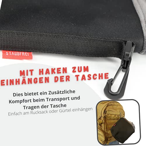 Magnet-Kauf STAUBFREI Neopren Kamerabeutel Kamera Tasche mit Fütterung Kameratasche oder Objektivtasche Mit Fleece und Mikrofaser Schutz (Größe:S) – Bild 6