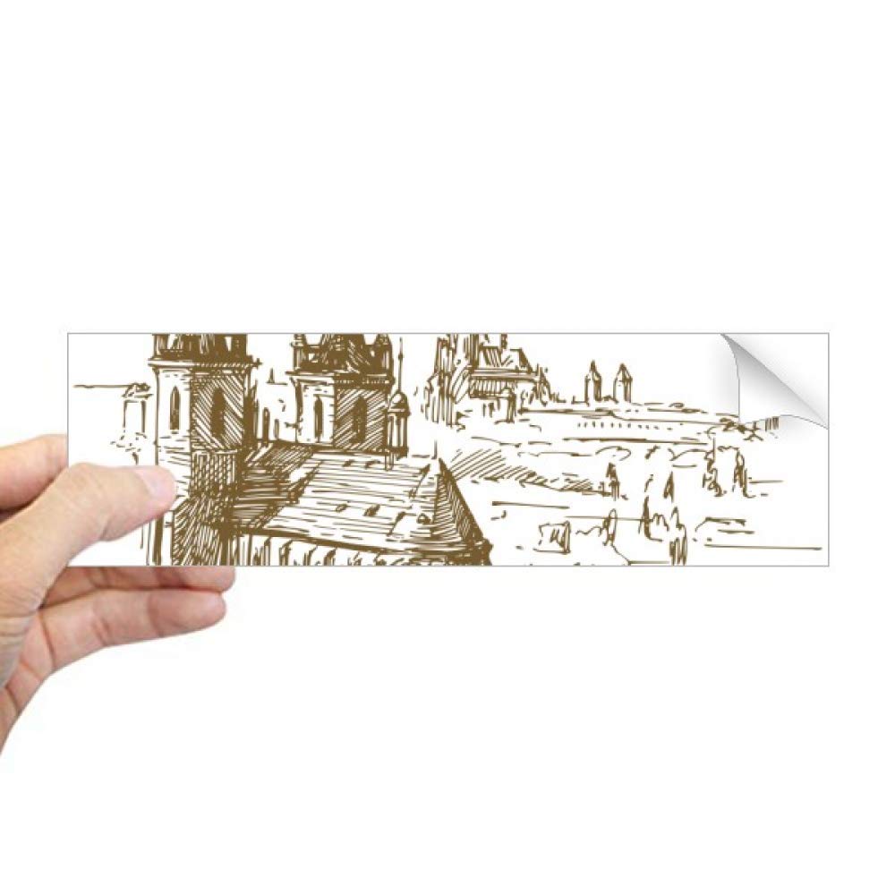 Sticker rectangulaire république tchèque fenêtre salon lumineux