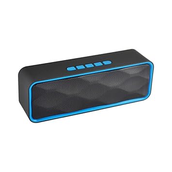 Wireless Speaker High Power Soundbar for Home Outdoor Use (Blue) Accessory