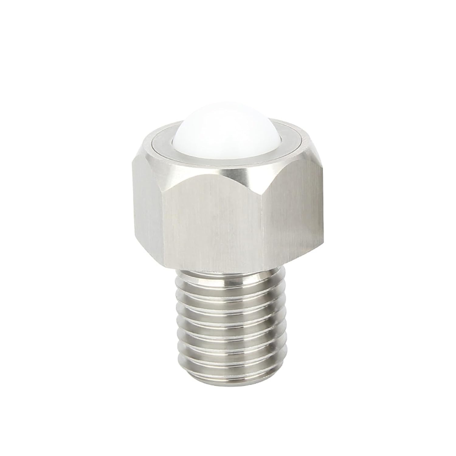 5pcs Stainless Ball Conveyor Rollers Threaded Ball Rotated Freely Ball Transfer Units Hexagon Cap Ball Plunger(VCN311,11mm)